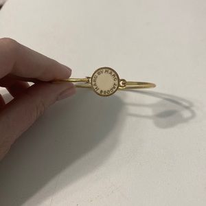 Marc by Marc Jacobs clasp bangle. Cream and gold